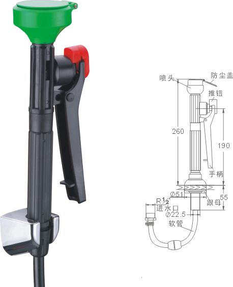 供应延安洗眼器台式复合式冲淋洗眼器邯郸壁挂式洗眼器不锈钢紧急冲淋洗眼器