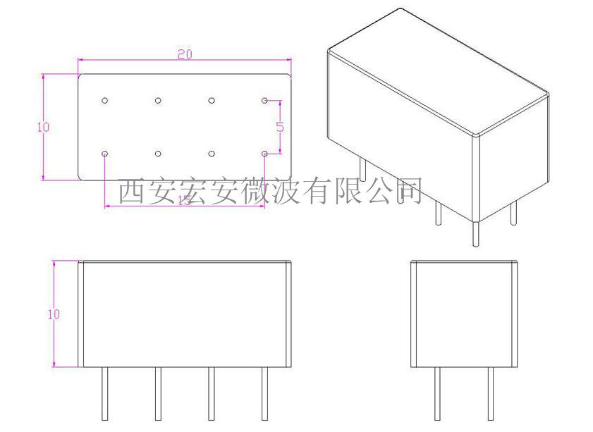 西安宏安仪器用 SPBP-65/105 LC滤波器