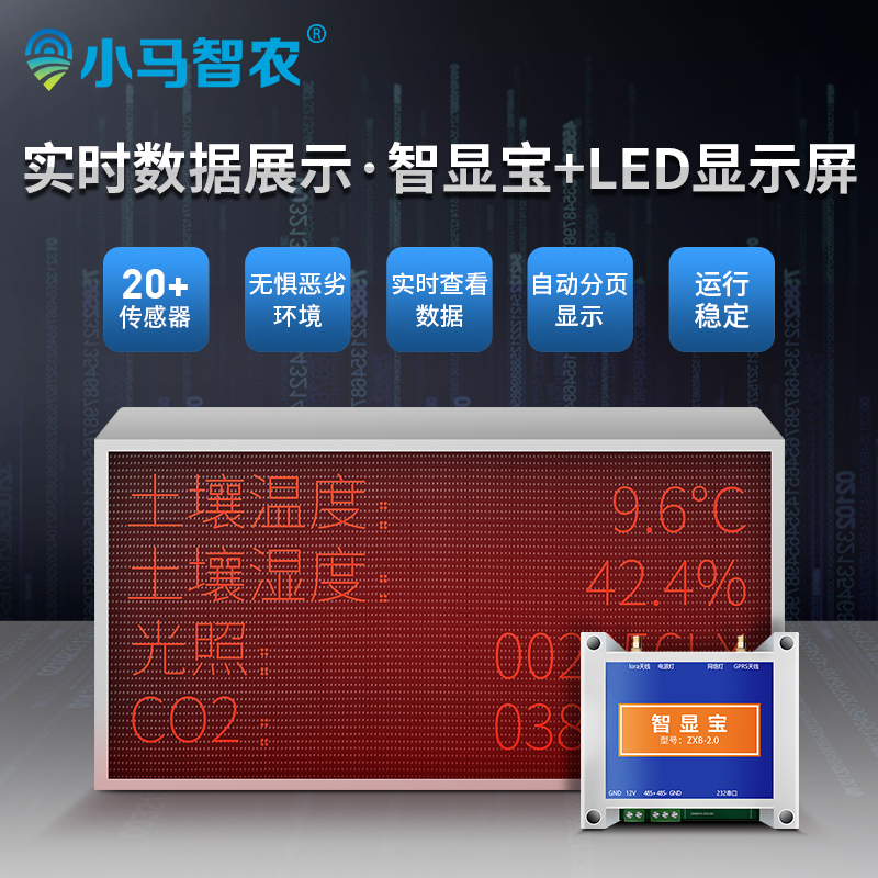 小马智农 LED显示屏+智显宝
