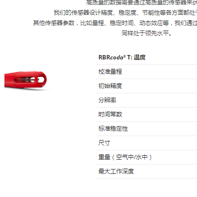 RBRcoda³: 微型实时传输传感器温度传感器