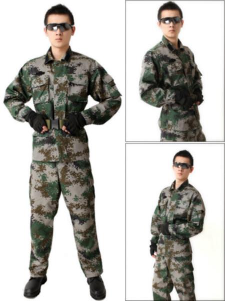 供应郑州户外CS迷彩服套装男野战特种兵作外套野营女登山服**训服郑州河南