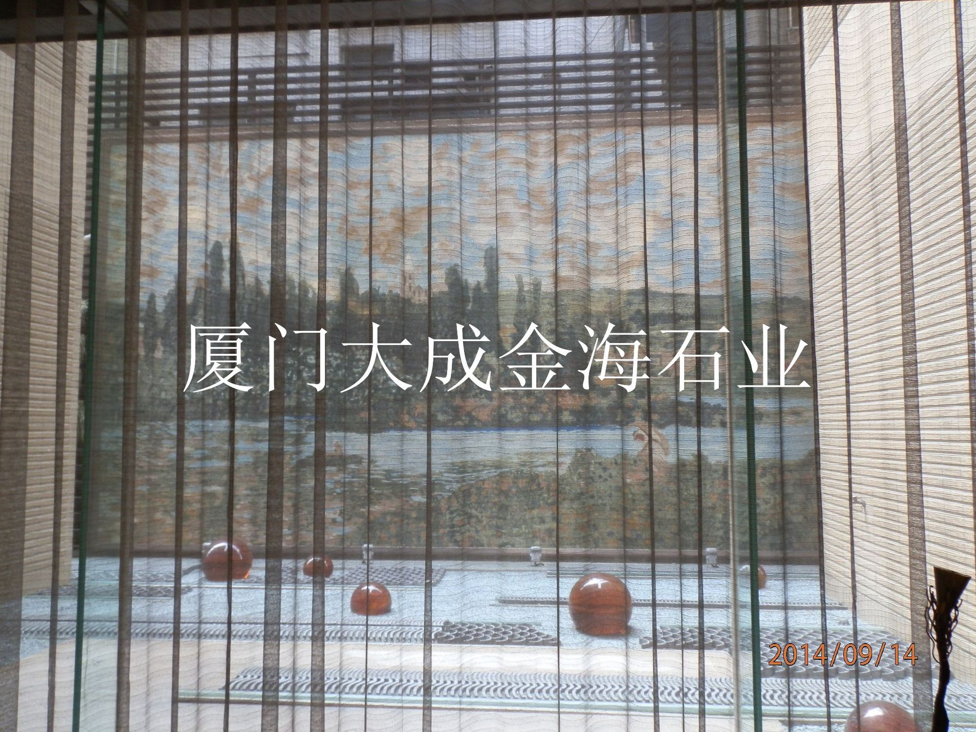 厂家定制马赛克油画 背景墙