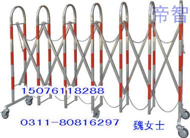 河北石家庄供应不锈钢安全围栏│1.1×2.5m门拱形折叠护栏│带转向轮折叠围栏