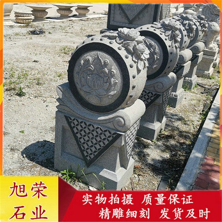 福建福建门口石鼓古建雕刻 石雕抱鼓石 宅门入口装饰圆鼓石石雕摆件