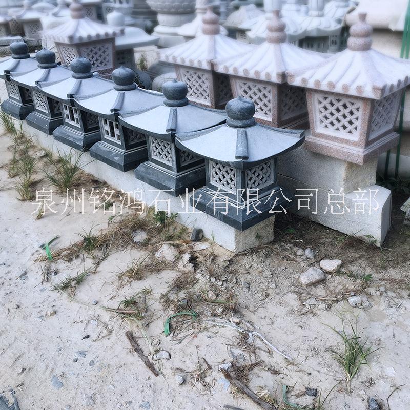 福建泉州日式石灯 景观庭院摆饰石头灯笼