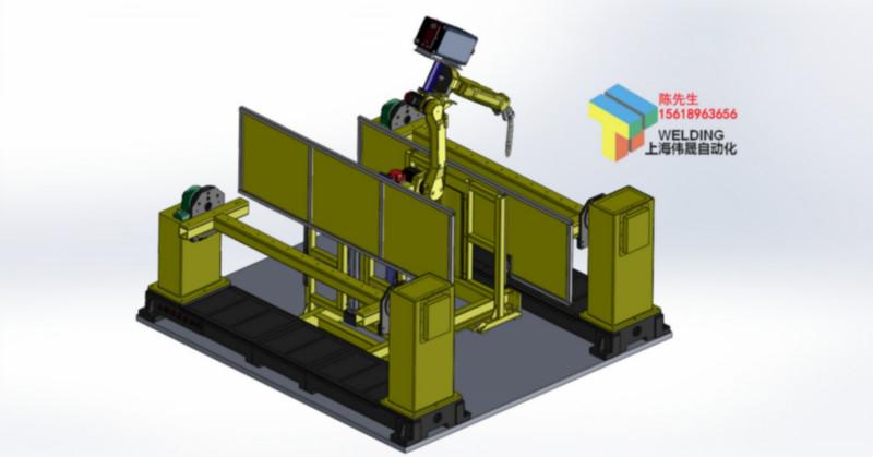 供应双工位单轴伺服机器人焊接加工中心