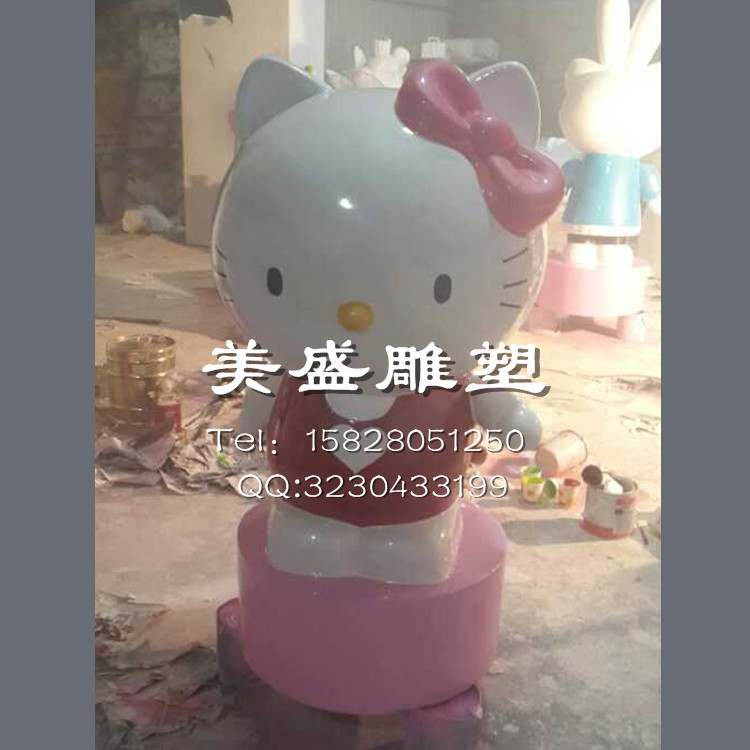 供应迪士尼卡通公仔迪士尼卡通公仔helloKitty猫玻璃钢迪士尼卡通公仔