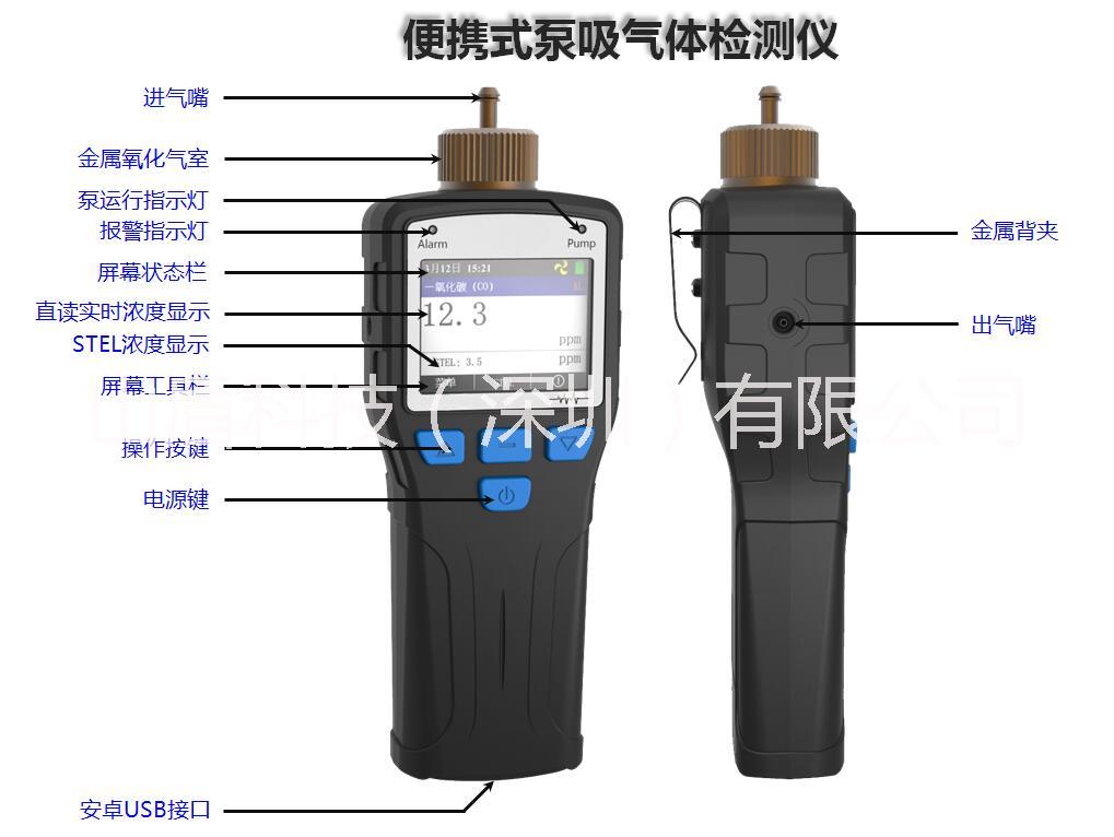 广东深圳气体检测仪山盾手持式泵吸硫化氢气体检测仪山盾便携泵吸硫化氢气体检测仪