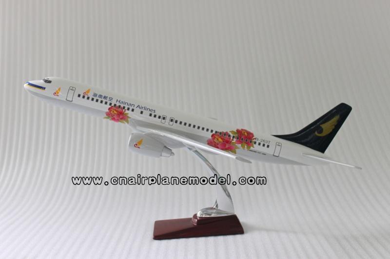 供应航空模型B737-800海南航空（牡丹）48CM