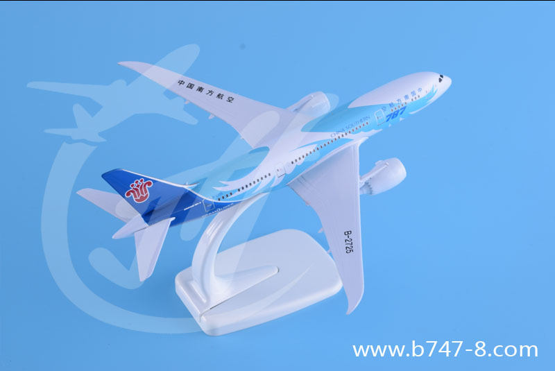 广东广东飞机模型波音B787-8南航金属梦幻客机仿真航模航空纪念宣传礼品摆件18cm