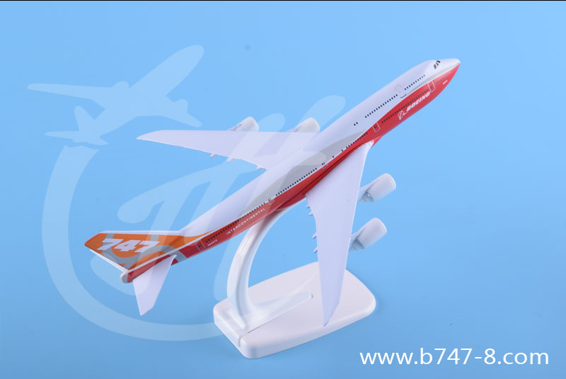 广东广东飞机模型B747-8波音原型机20厘米金属仿真客机航模玩具摆件商务礼品