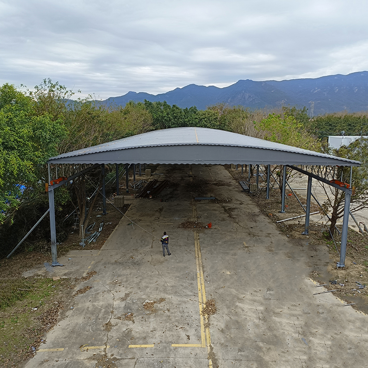 浙江电动雨棚批发_出售_出厂价_供应商_哪家好【湖南鑫建华钢结构工程有限公司】