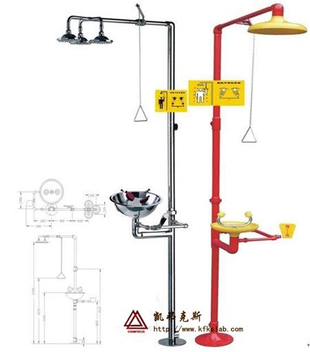 供应实验室通风系统 紧急冲淋装置 双口洗眼器 实验室洗眼器 凯弗克斯