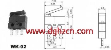 广东东莞供应数码相机WK-02微动开关厂家