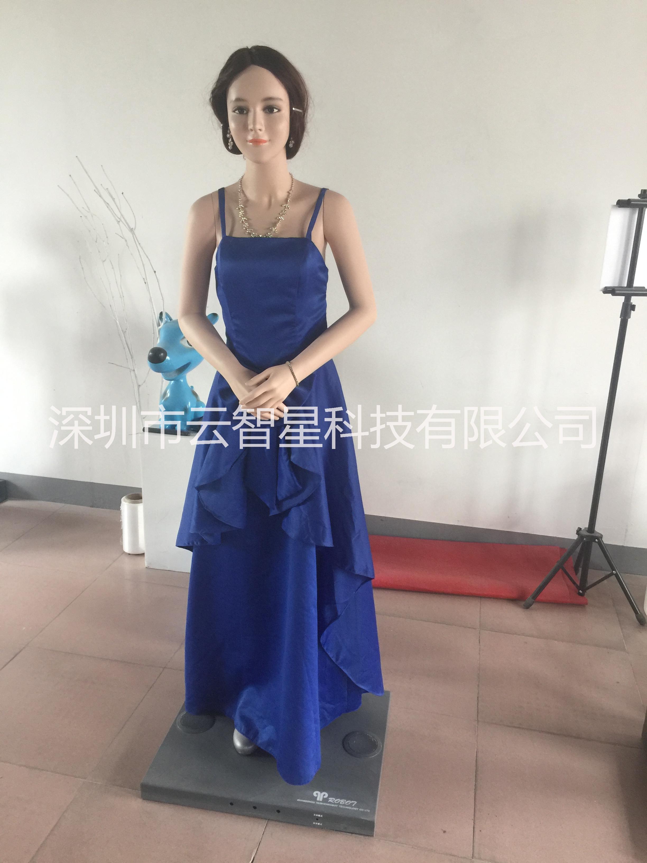 云智星三代硅胶防真人形美女商务迎宾接待机器人手势自动迎宾云智星硅胶防真人形美女迎宾机器人